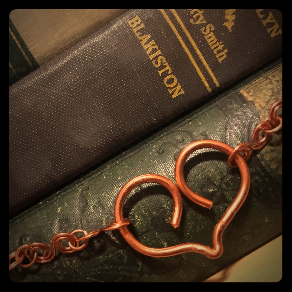 "Wuthering Heights" copper necklace from the Brontë Collection by Literati Love